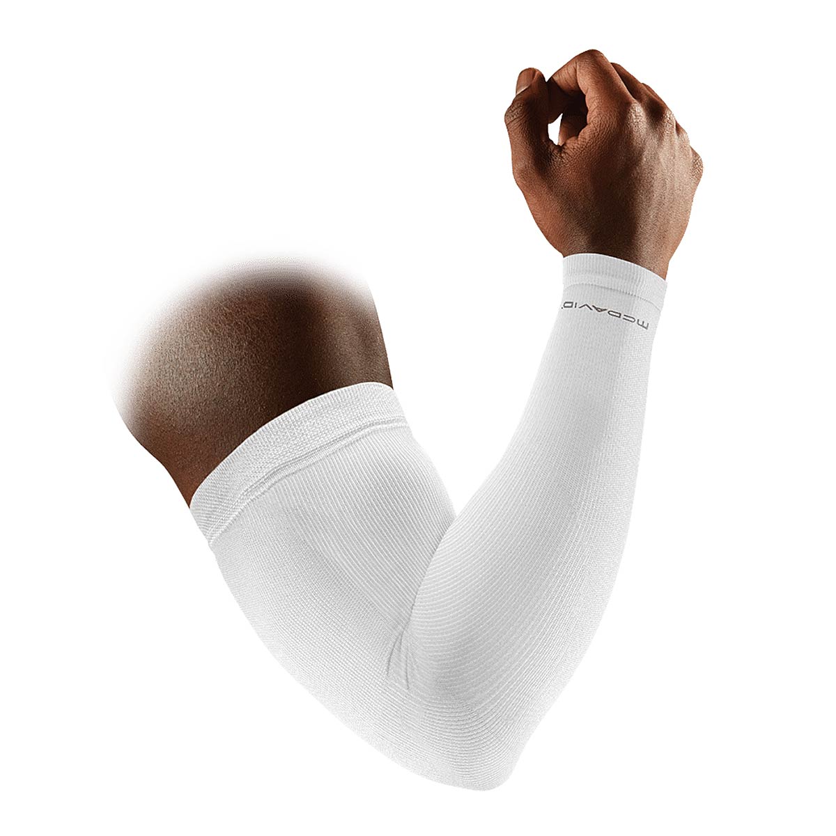 Image of Mcdavid Elite Compression Arm Sleeves Pair, White