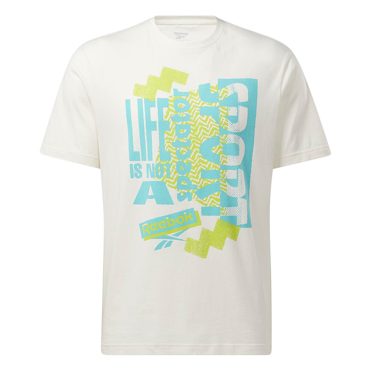 Reebok Gs Spectator Sport Vibe T-Shirt, White/Blue/Green