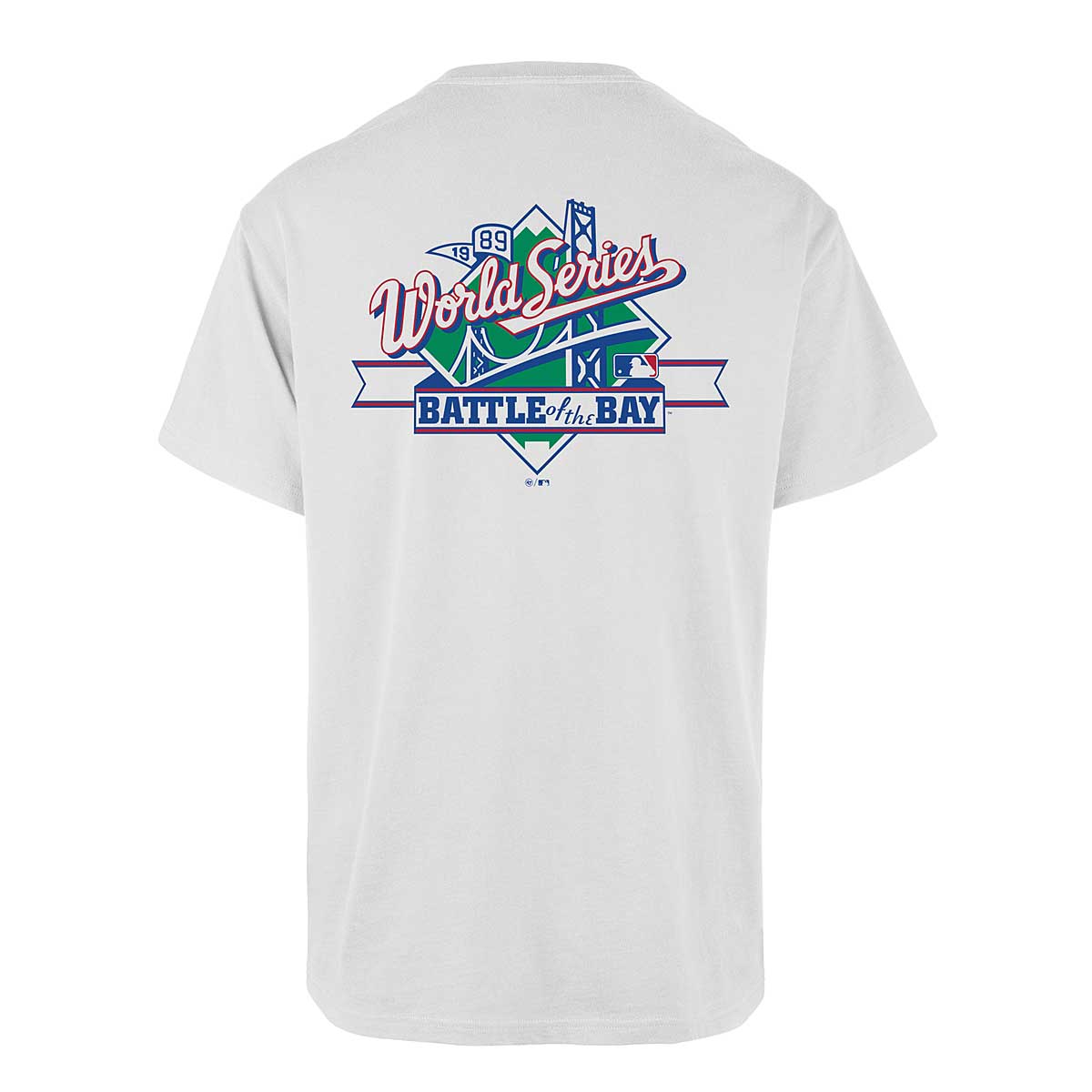 Image of 47 MLB Oakland Athletics Backer '47 Echo T-shirt, White Wash