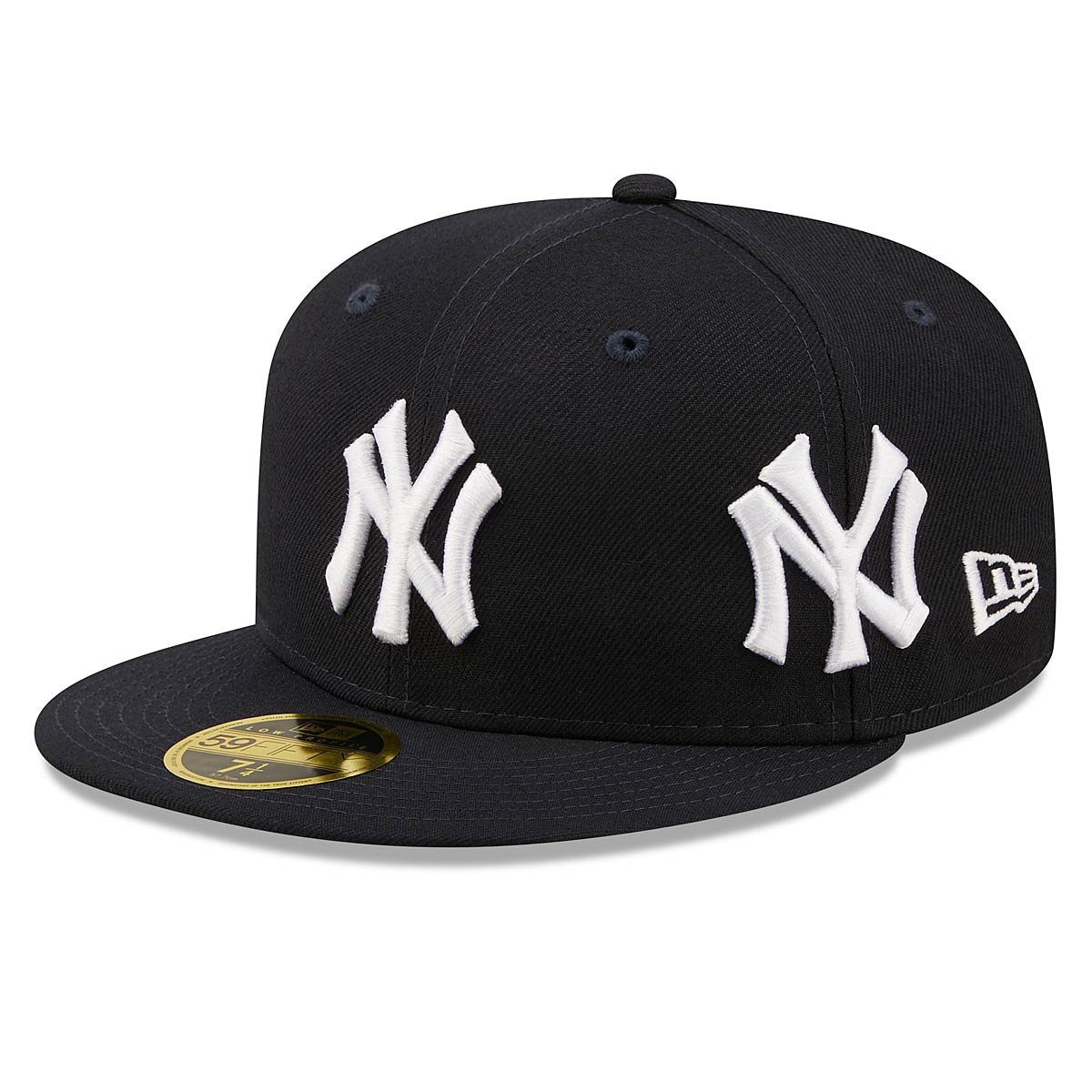 New Era Mlb All Over Logo 59Fifty Lp New York Yankees, Navy-New York Y