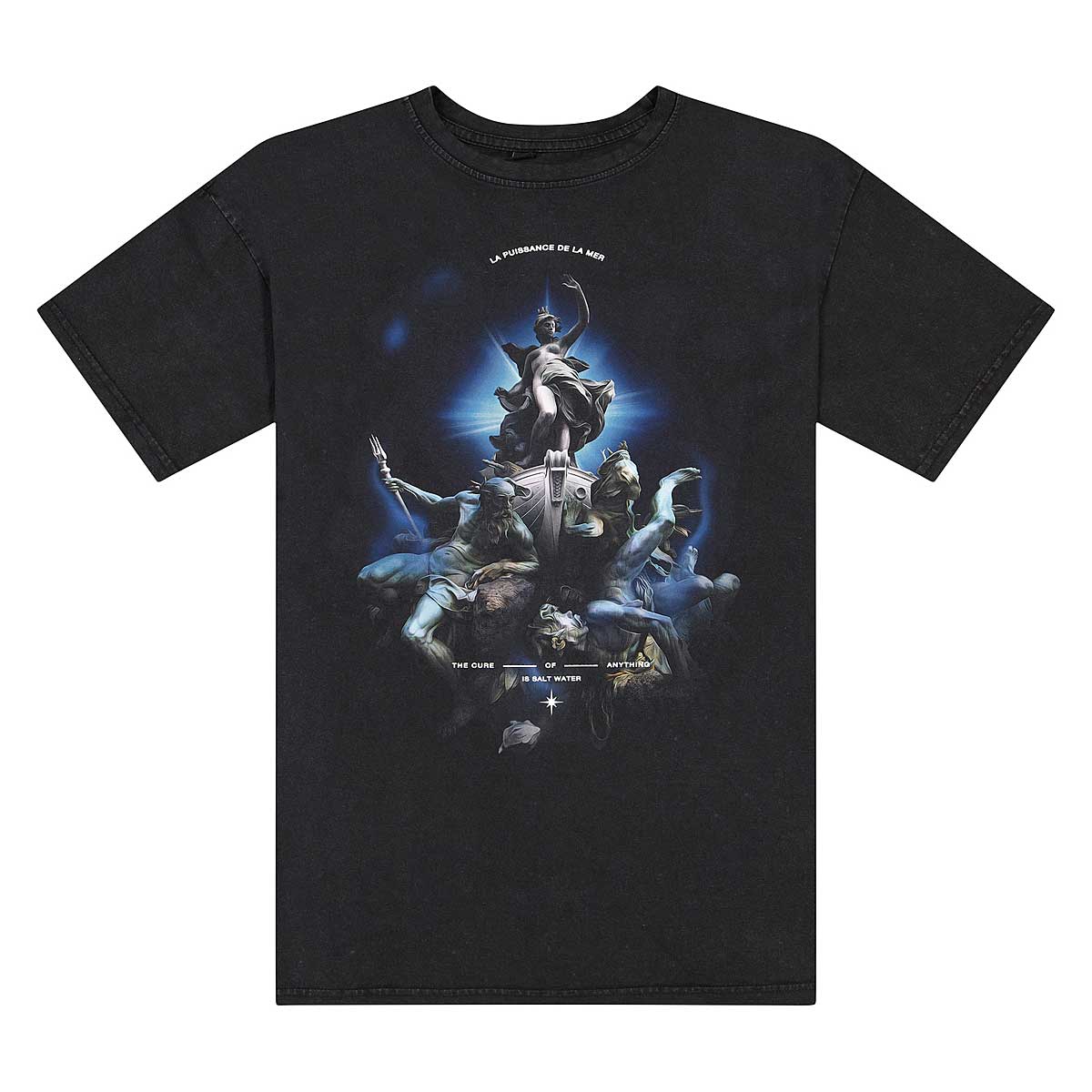 Mister Tee Puissance La Mer Oversize T-Shirt, Black Acid