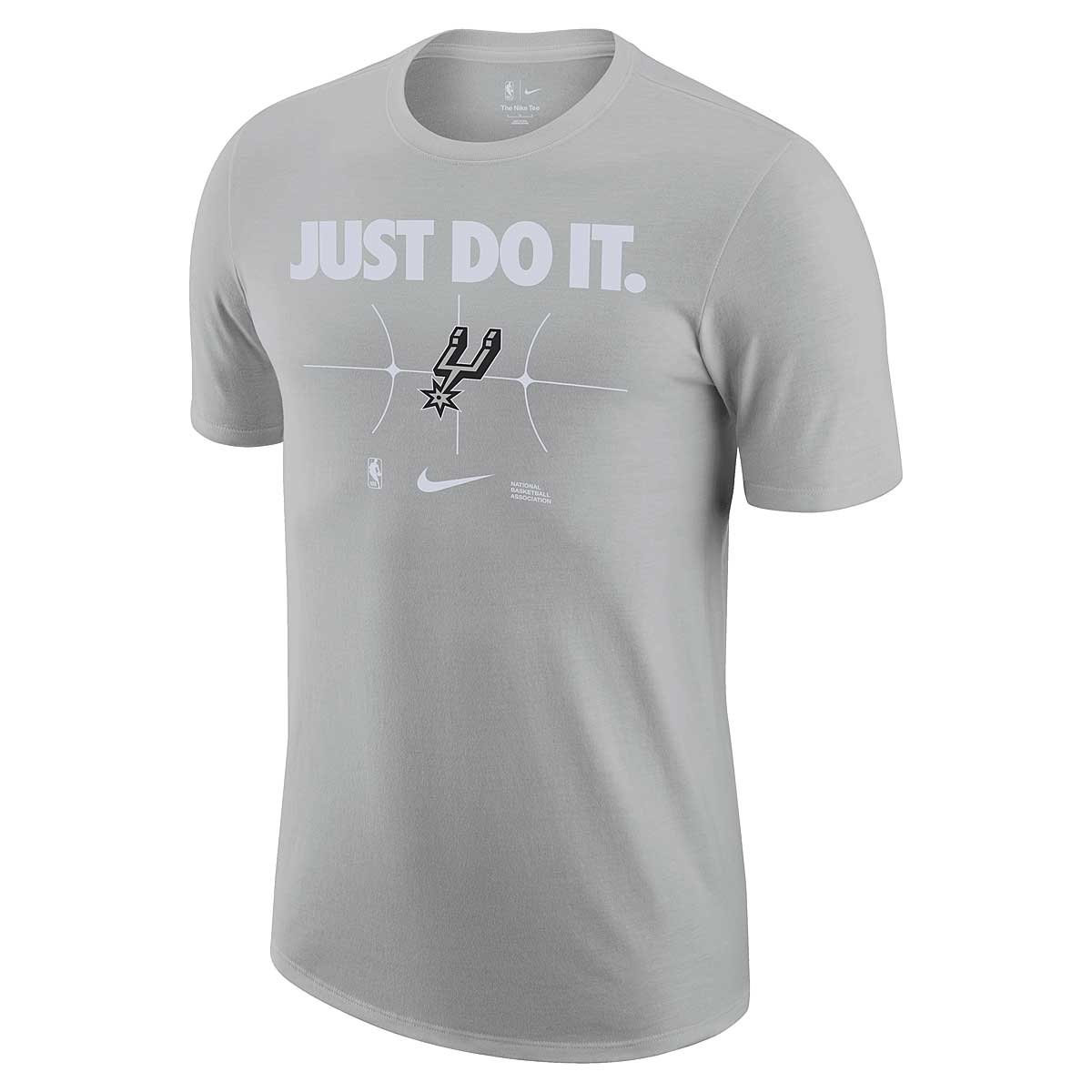 Nike NBA San Antonio Spurs Essential Just Do It T-shirt, Flt Silver 2XL