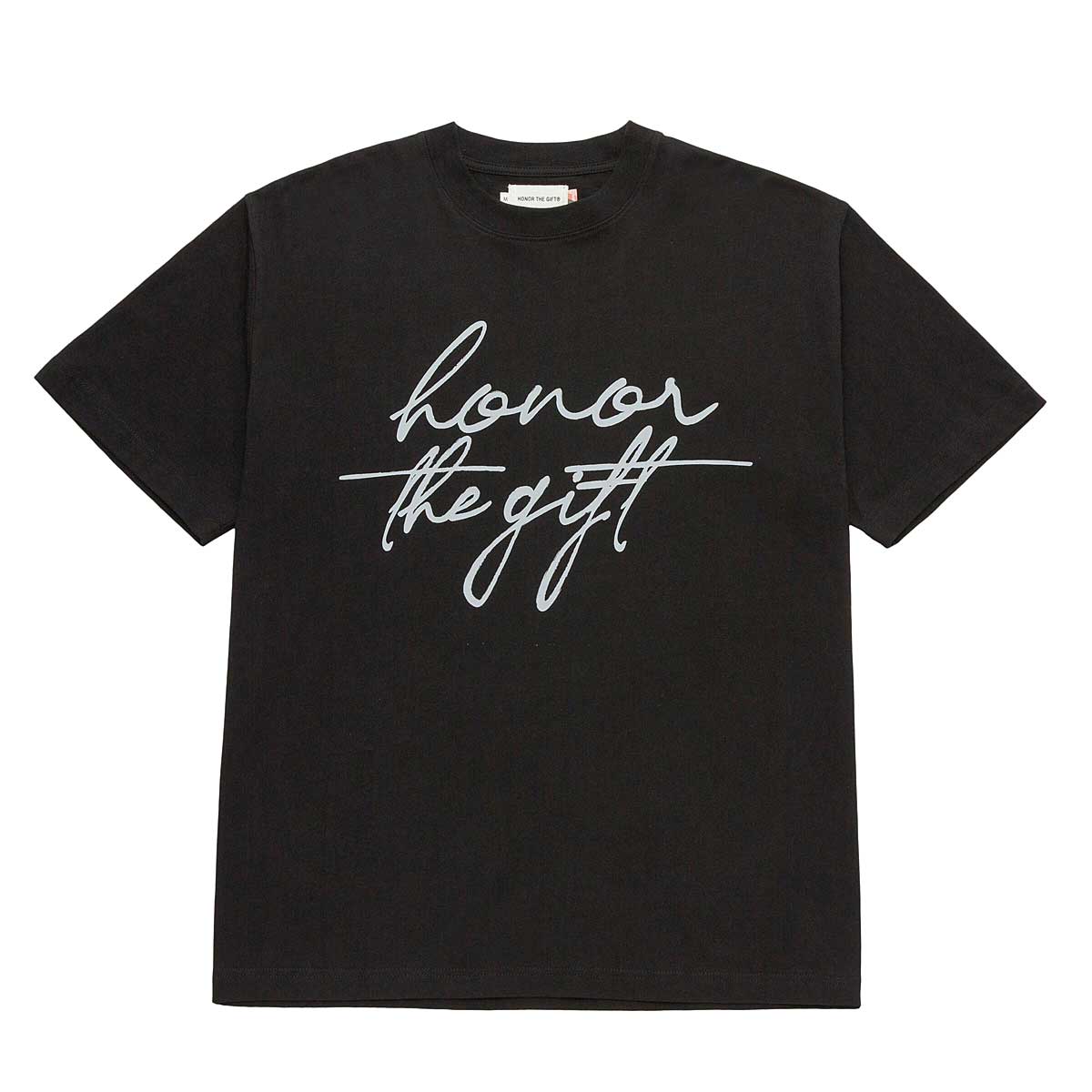 Image of Honor The Gift A-spring Htg Script T-shirt, Black