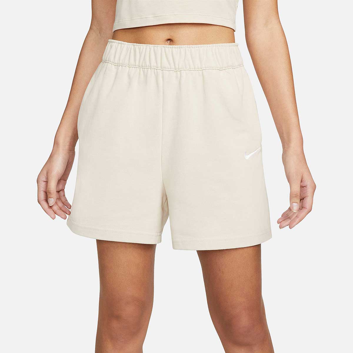 Nike Nsw Jersey Shorts Womens, Sanddrift/White
