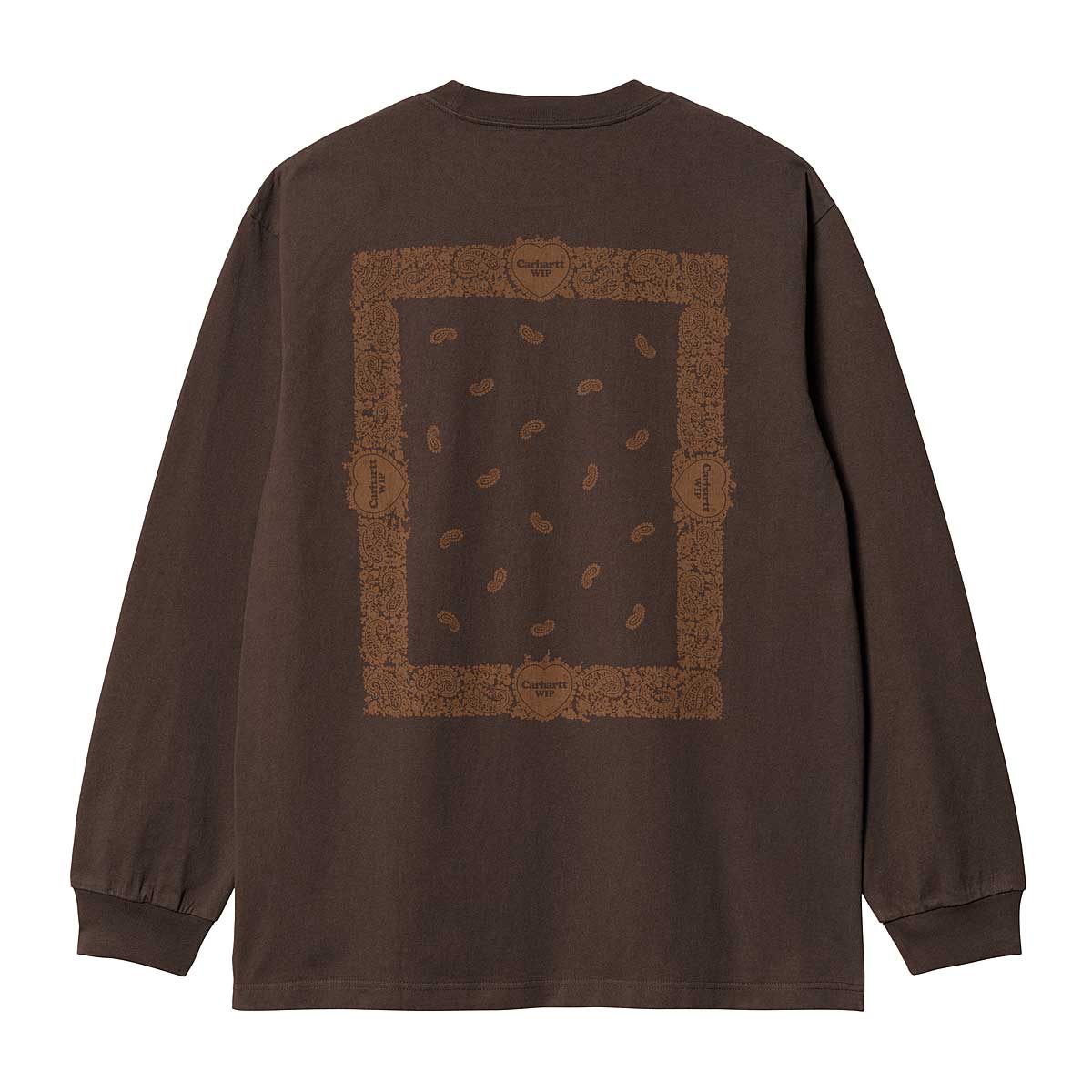 Carhartt Wip L/s Paisley T-shirt, Buckeye / Deep H Brown M