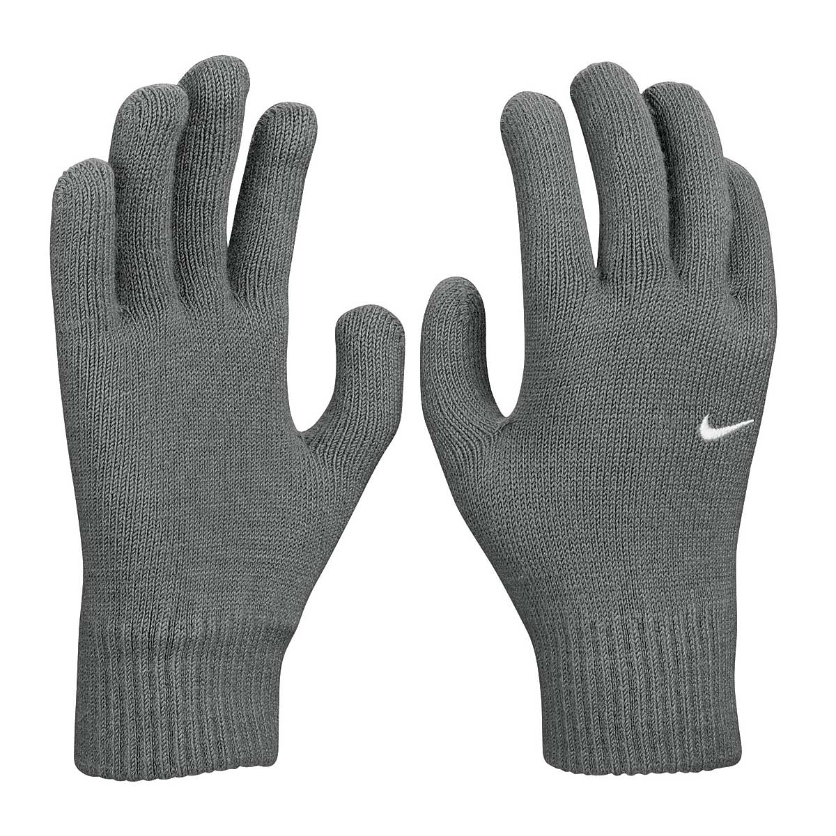 Nike Knit Swoosh Tg 2.0 Gloves, 084 Smoke Grey/White