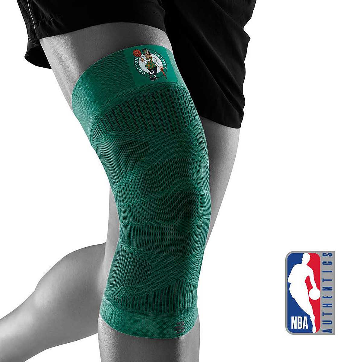 Bauerfeind Nba Sports Compression Knee Support Boston Celtics, Celtics Green