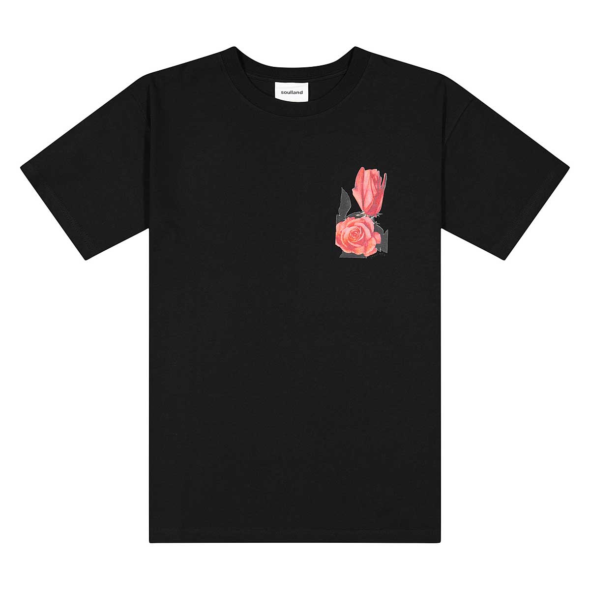 Soulland Rose T-Shirt, Black