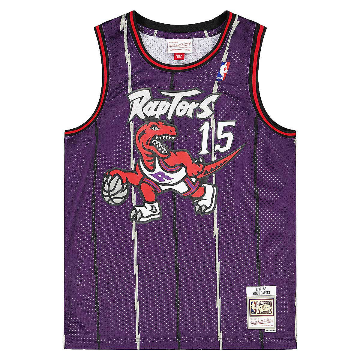Image of Mitchell And Ness NBA Toronto Raptors 1998-99 Swingman Jersey Vince Carter, Purple