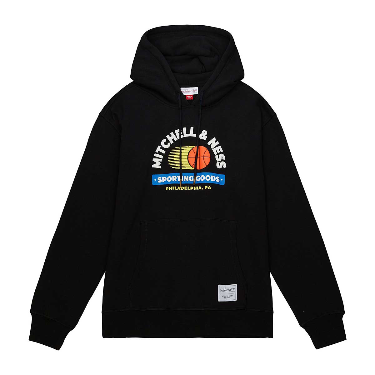 Image of Mitchell And Ness Branded M&n Sporting Goods Hoody, Black
