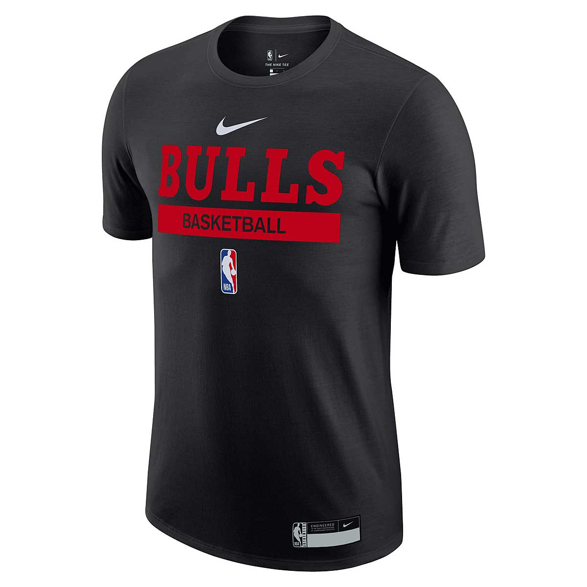 Nike NBA Chicago Bulls Dri-FIT T-Shirt THE TEAM'S PRACTICE TEE. The Chicago Bulls  T-Shirt features a graphic that matches team-issued…