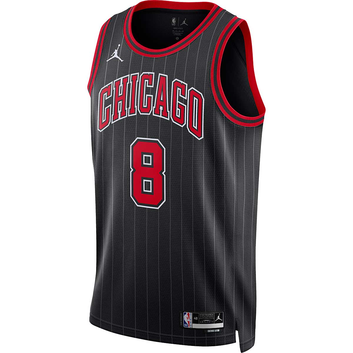 New Nike Chicago Bulls Zach Lavine #8 Vapor Knit Jersey Black - Size 3XL -  58