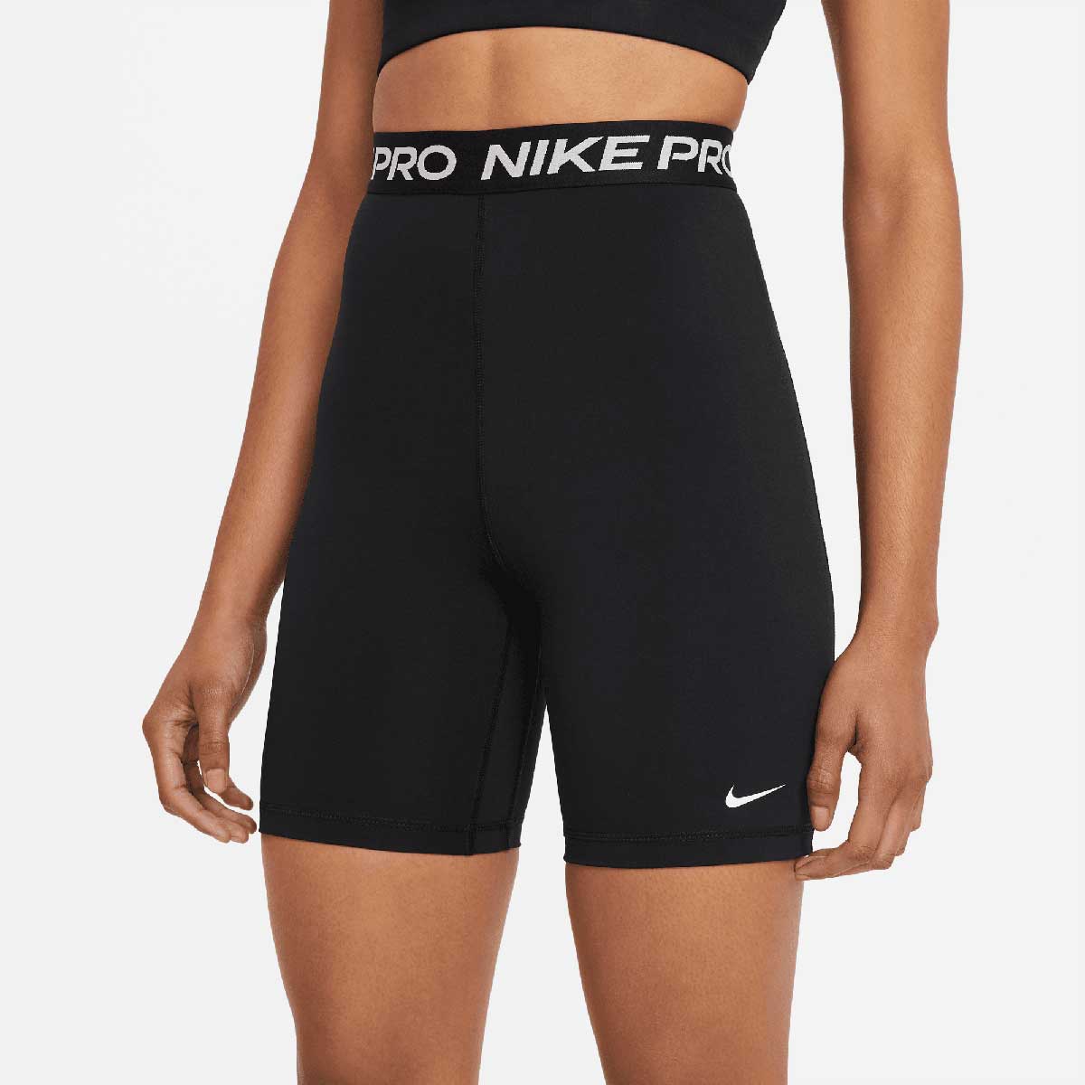 Nike Pro 365 7In High Rise Short Tight Womens, Black/White