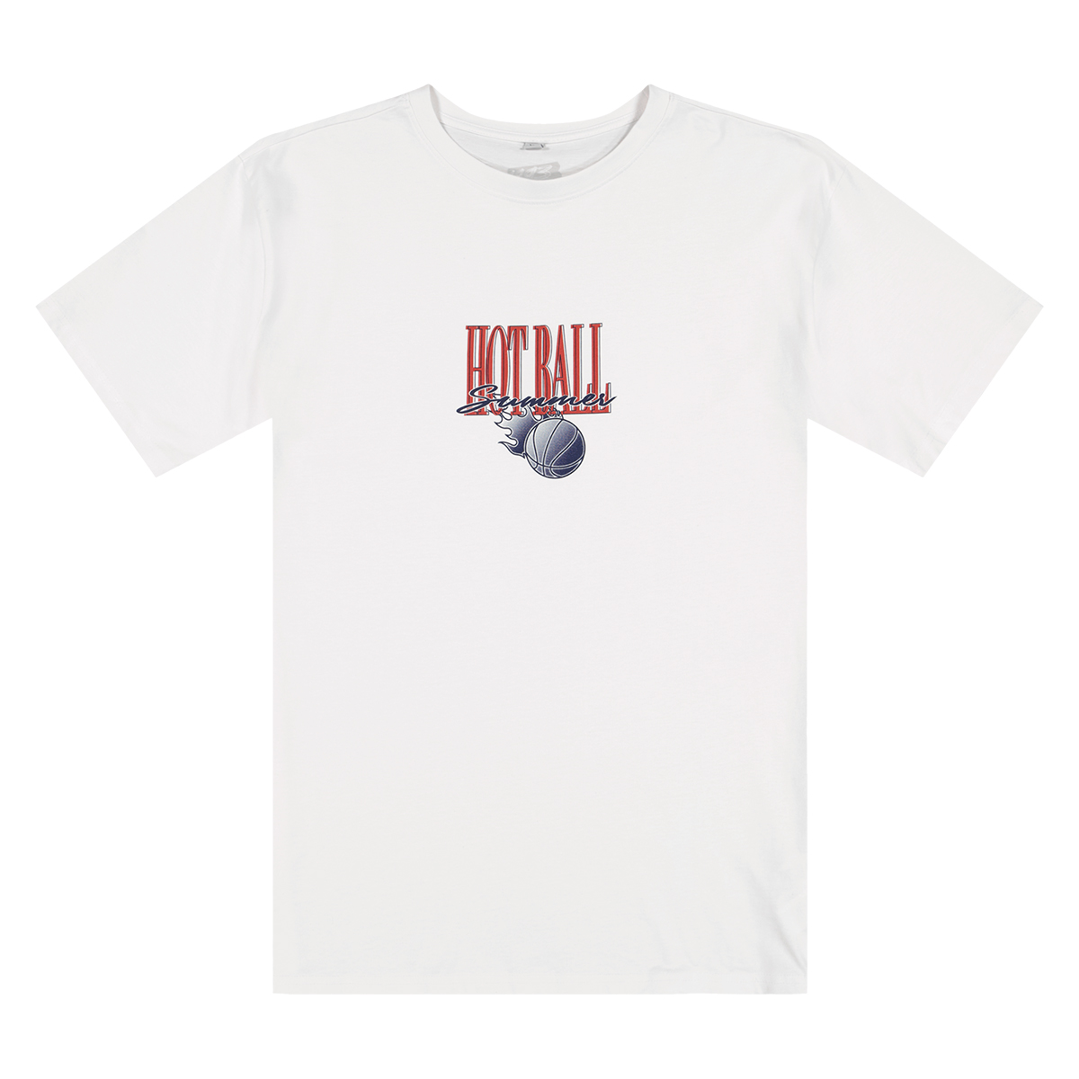 Image of 1993 Hot Ball Summer Statement T-shirt, White/black