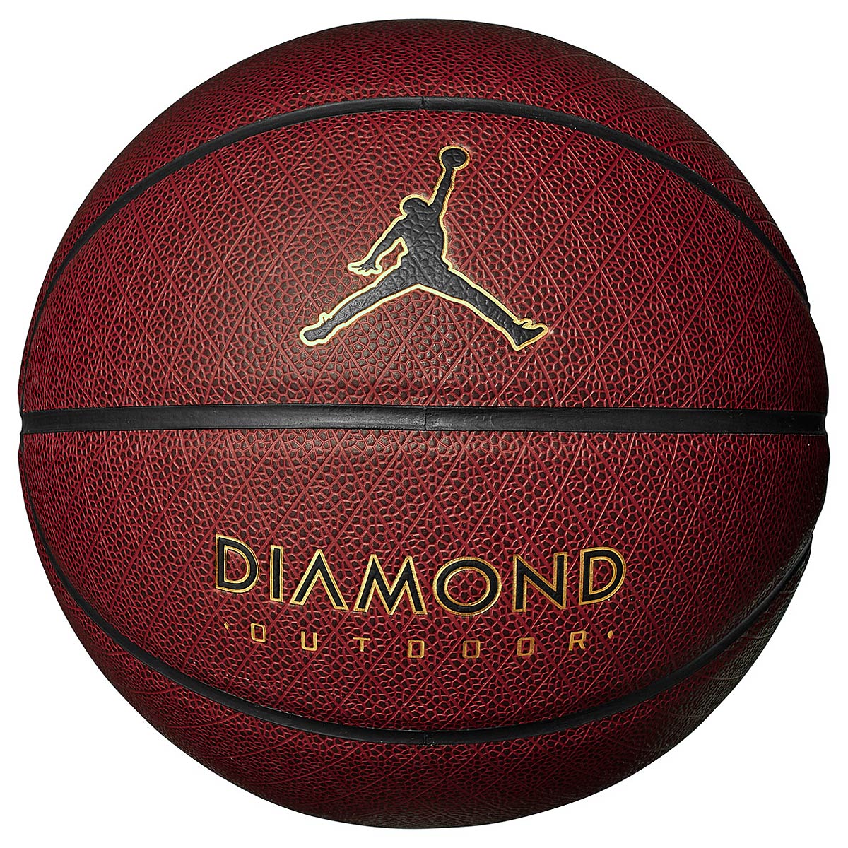 Nike Diamond Outdoor Basketball, Amber/Black/Metallic Gold/Black