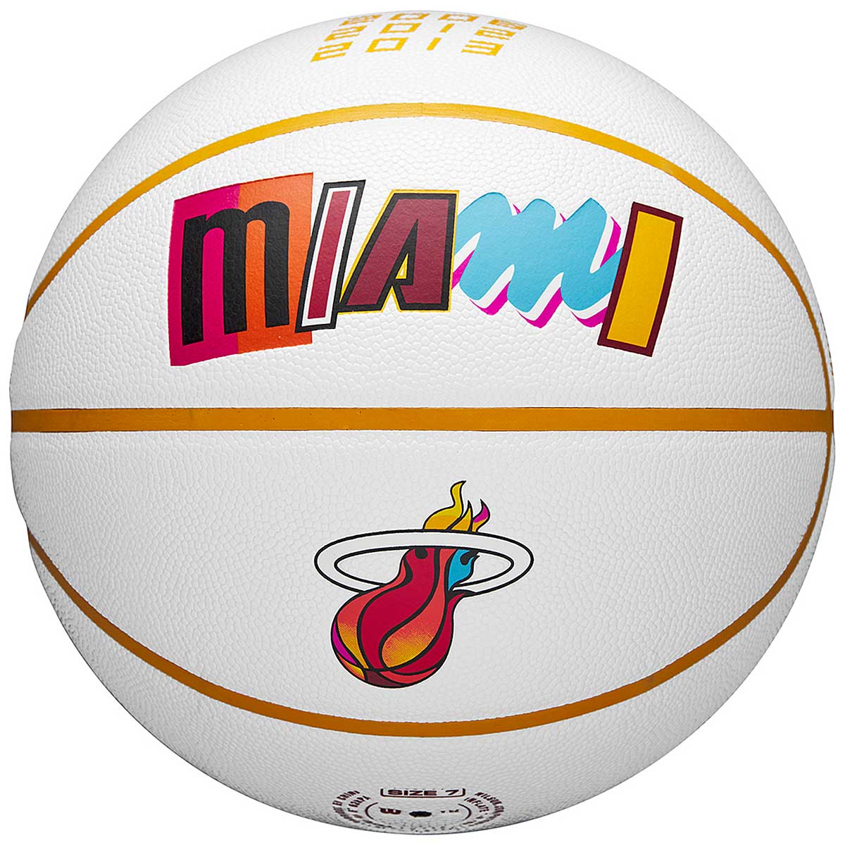 Wilson Nba Team City Collector Miami Heat Basketball, Gum/Heat