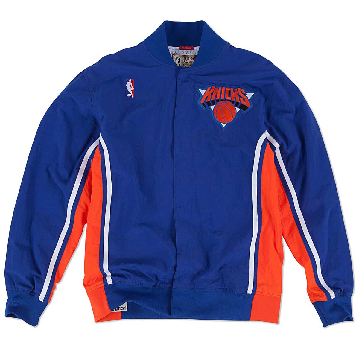 Mitchell And Ness Nba New York Knicks Authentic Warm Up Jacket, Royal Blue