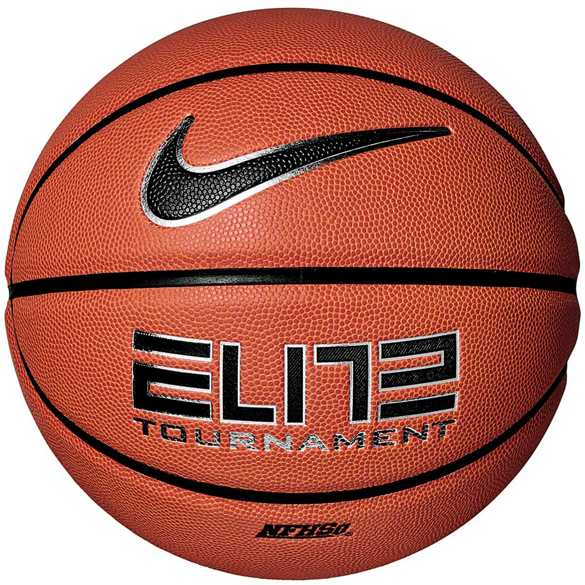 Nike Elite Tournament Basketball, 855 Amber/Black/Metallic Silver/Black