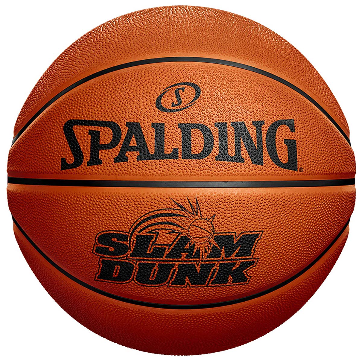 Spalding Slam Dunk Sz6 Rubber Basketball, Orange 6