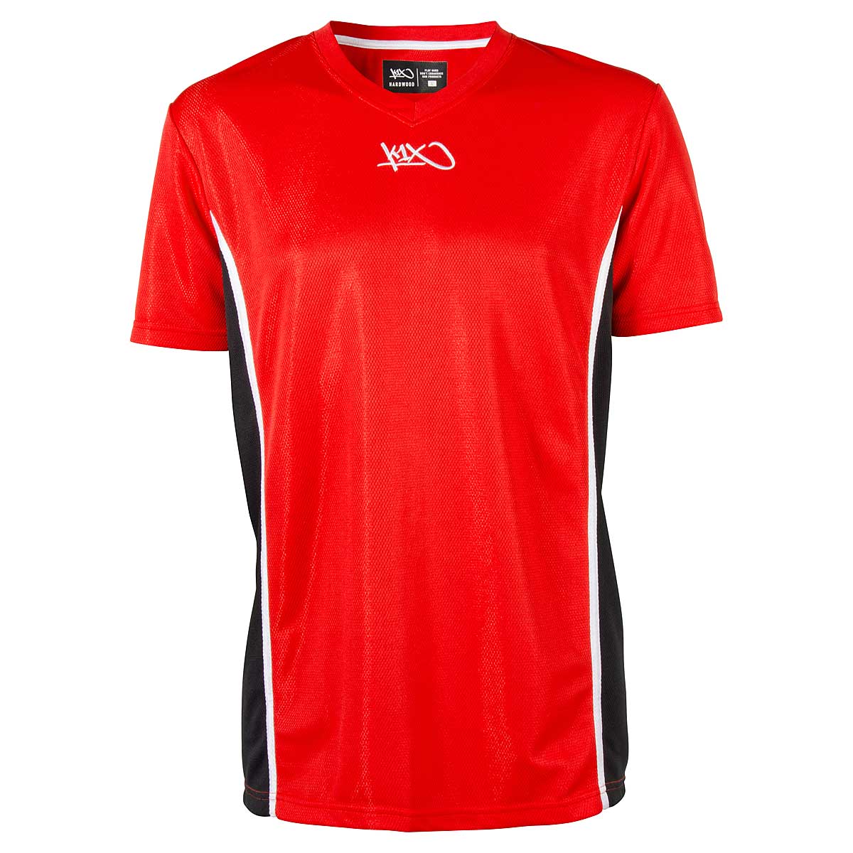 K1X K1X Hardwood League Uniform Shooting Shirt Mk2, Red/Black/White