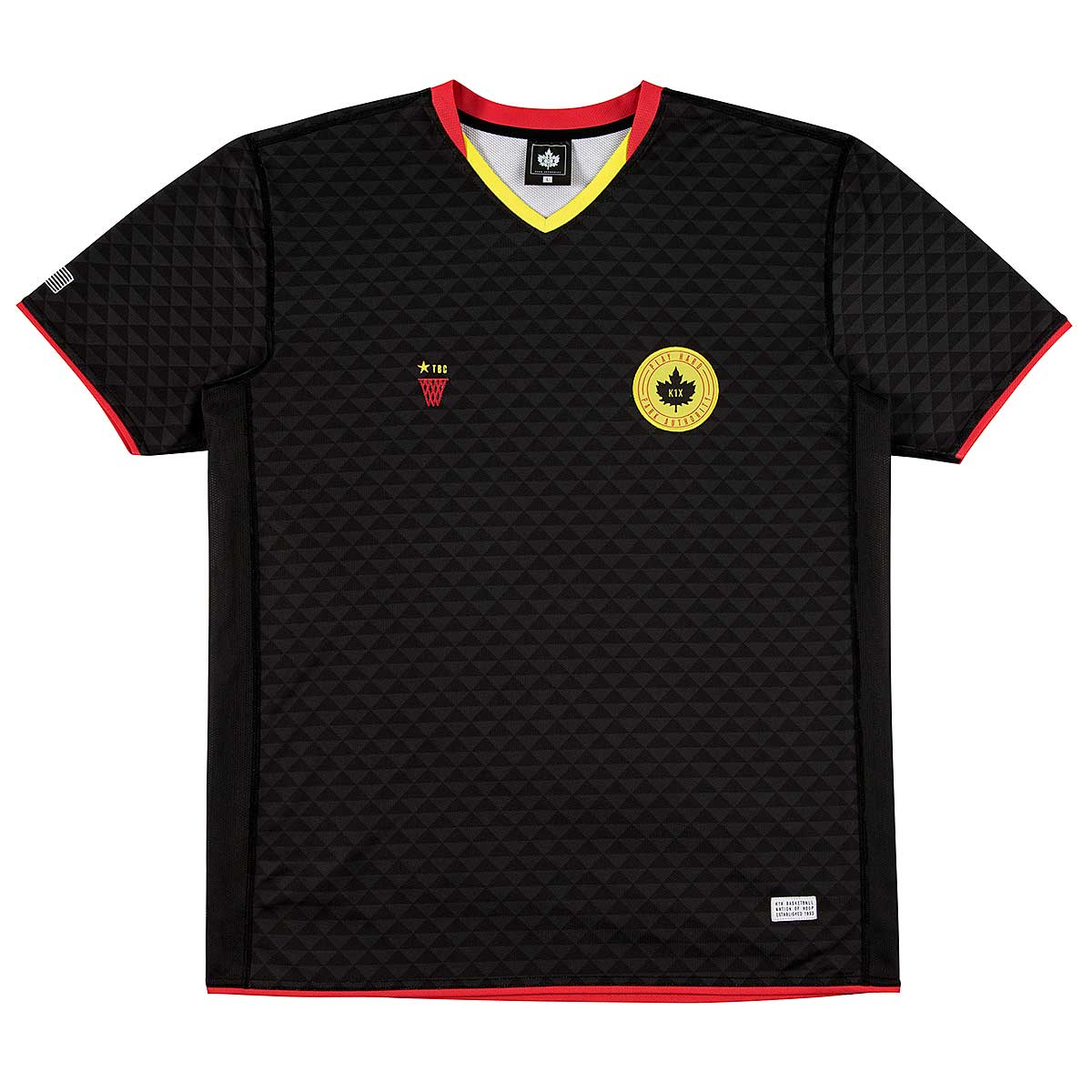 K1X Noh Soccer Jersey, Black/Lime/Red