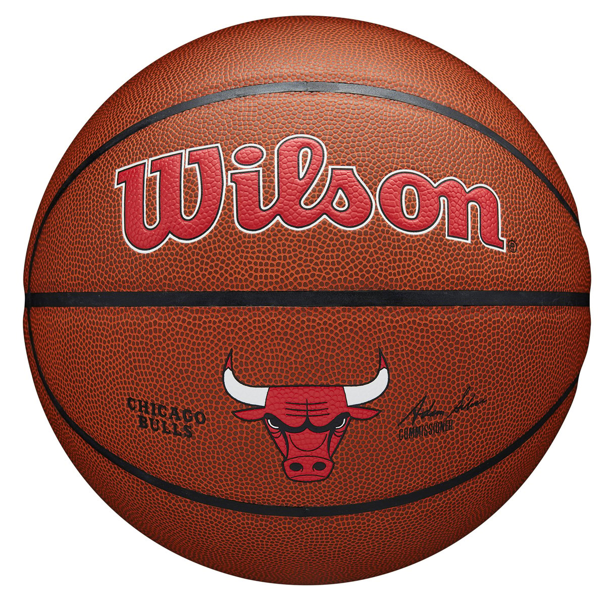 Image of Wilson NBA Chicago Bulls Team Composite Basketball, Red