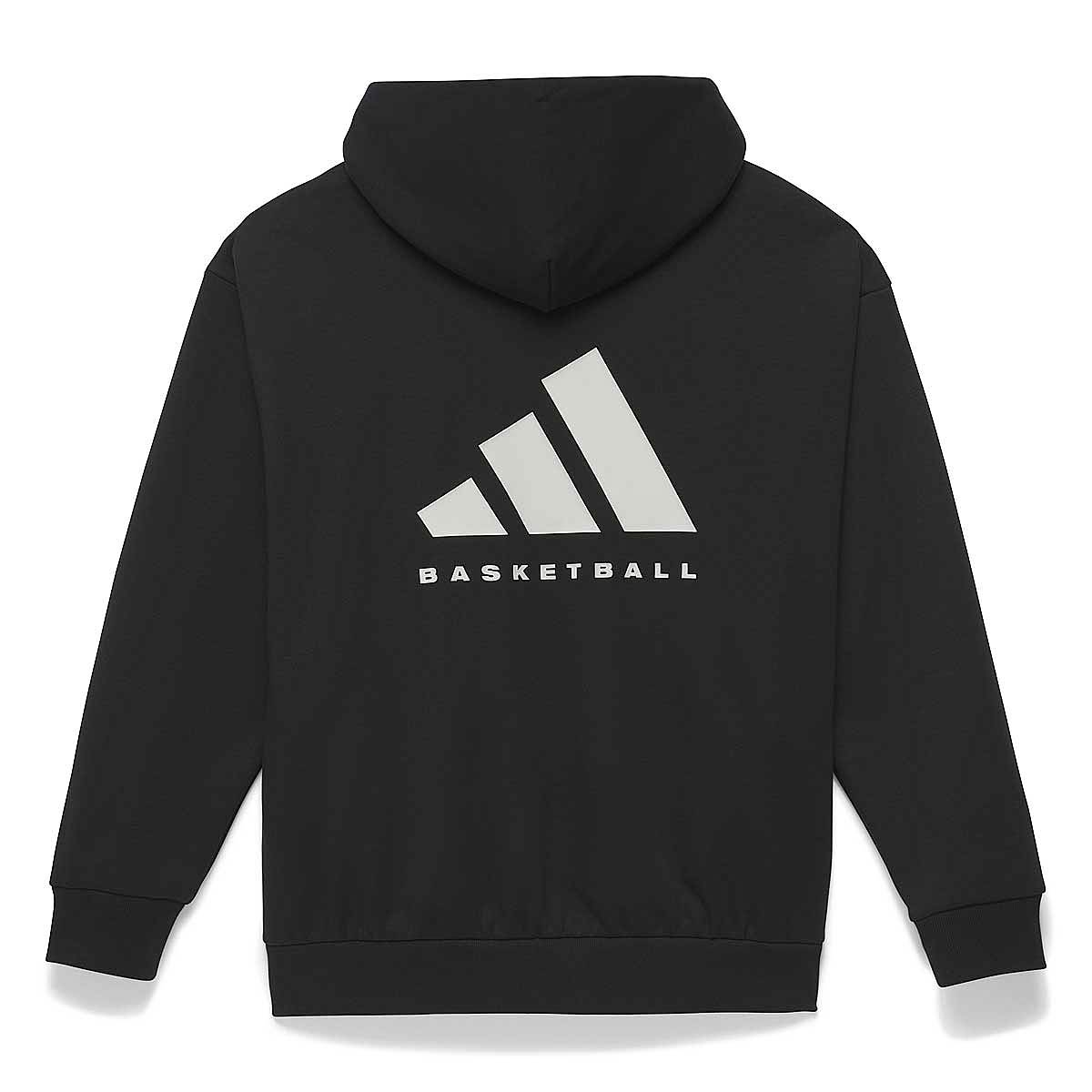 Image of Adidas Chapter 3 Basketball Hoody, Black/talc