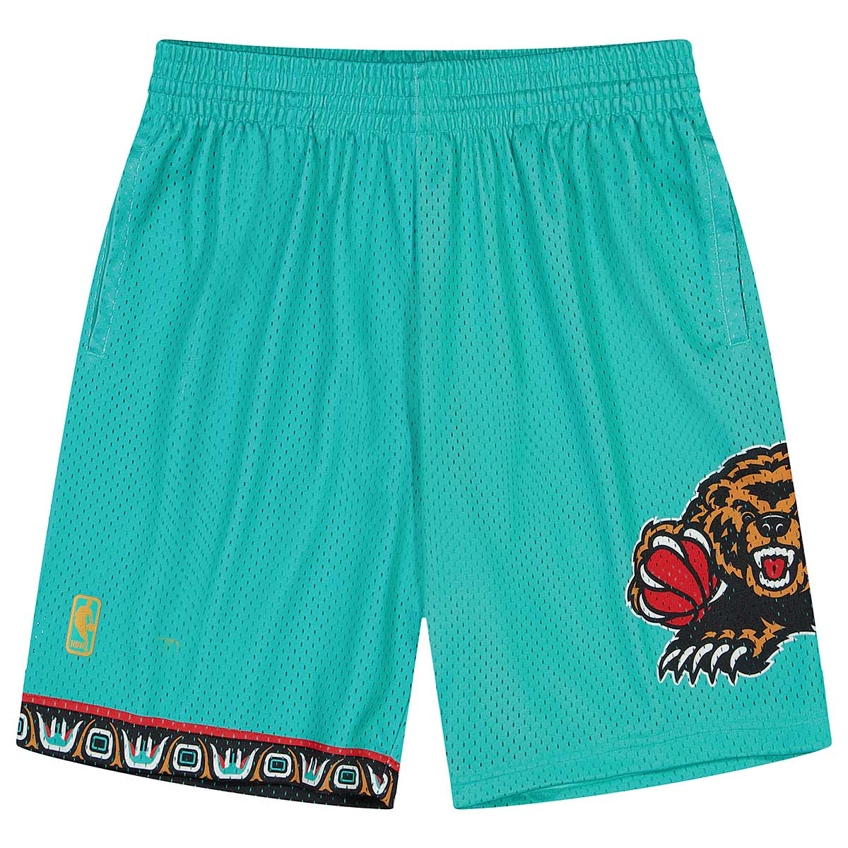 Mitchell And Ness Nba Vancouver Grizzlies Swingman Shorts, Teal