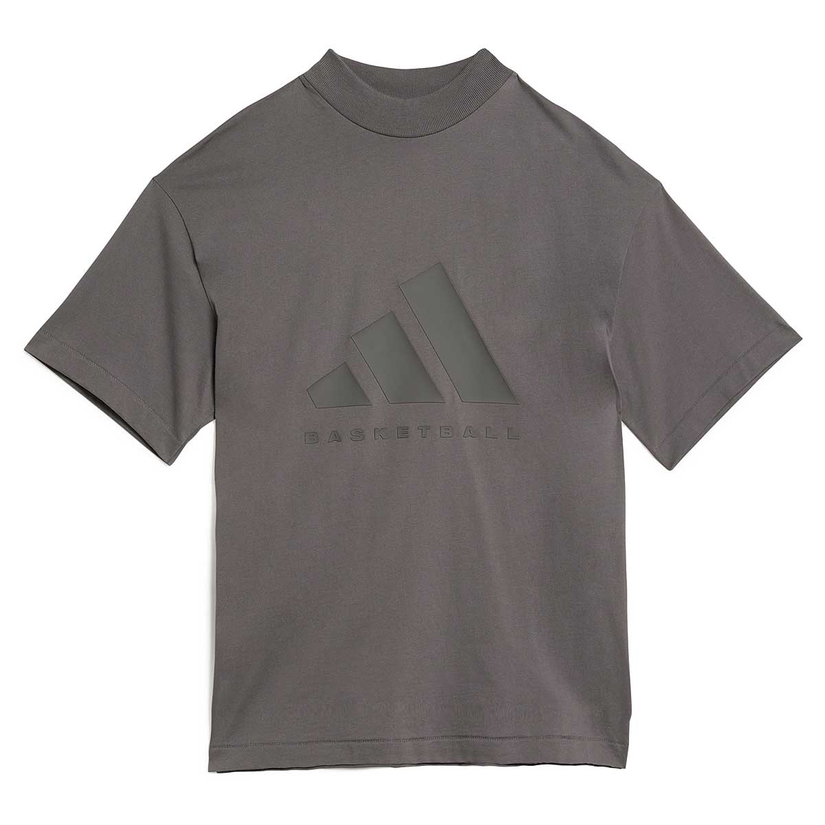 Image of Adidas Basketball T-shirt, Grey/black
