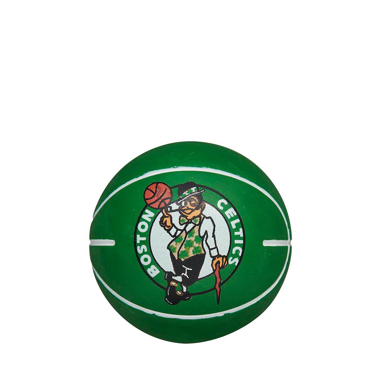 Wilson NBA Dribbler Boston Celtics Basketball Micro, Silver ONE