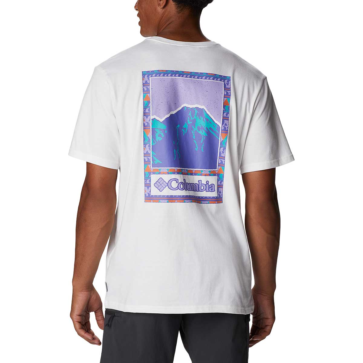 columbia Explorers Canyon™ Back T-Shirt, Weiß, BordeRot