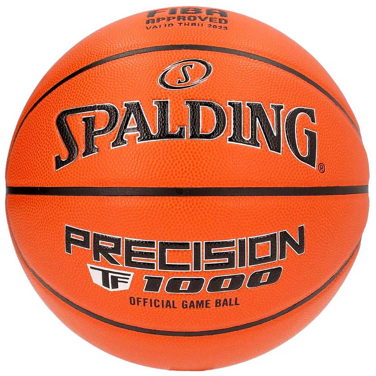 Image of Spalding Tf-1000 Precision Fiba Composite Basketball, Orange