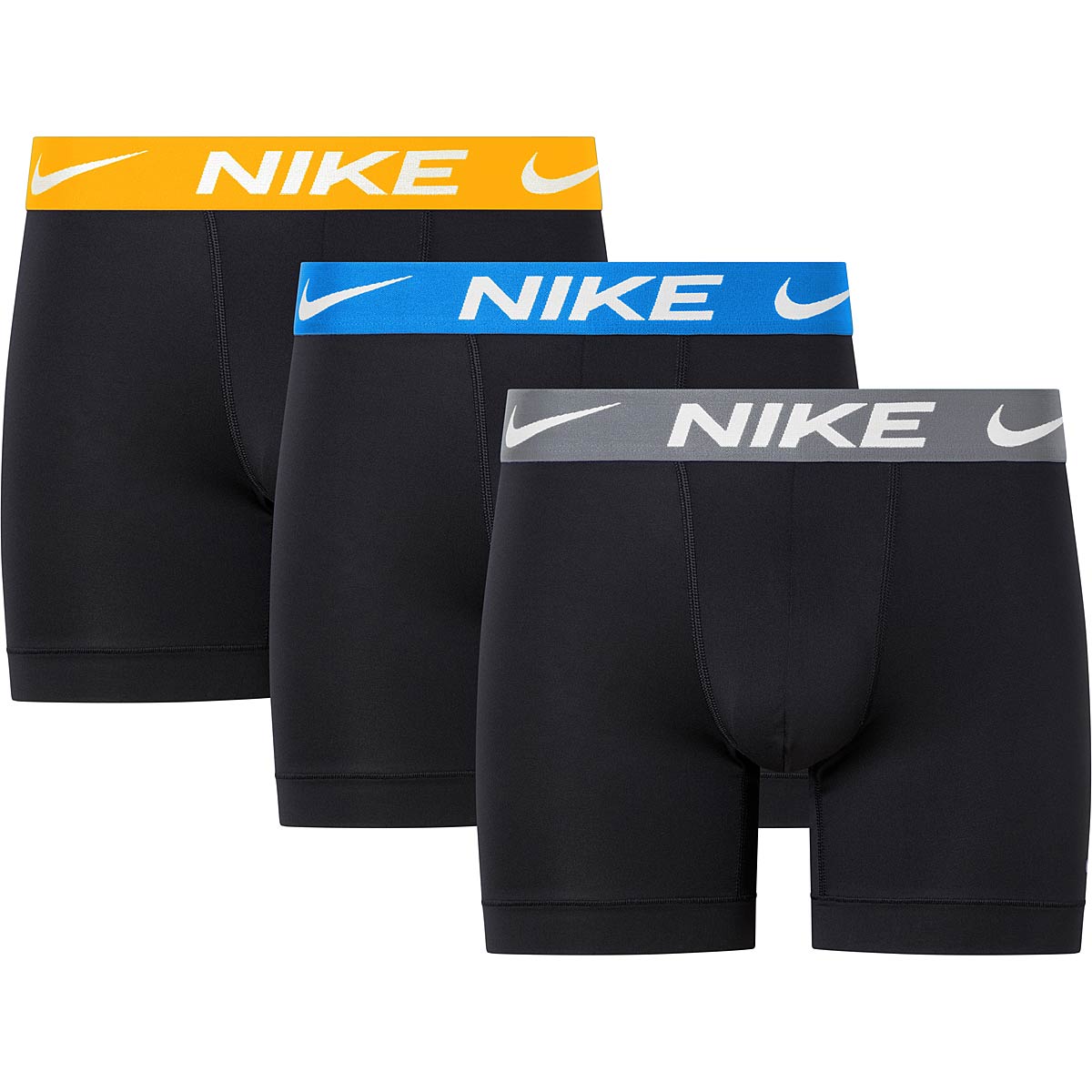 Image of Nike Boxer Brief 3pk, Yellow/blue/grey