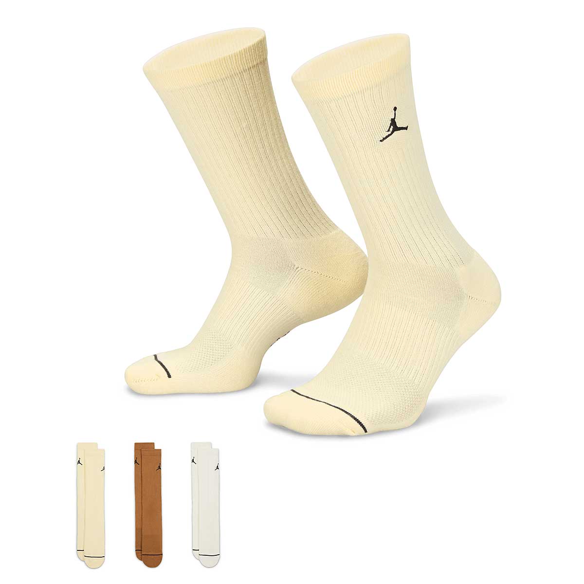 Nike Essential 3-pack Crew Socks, Black/turbo S