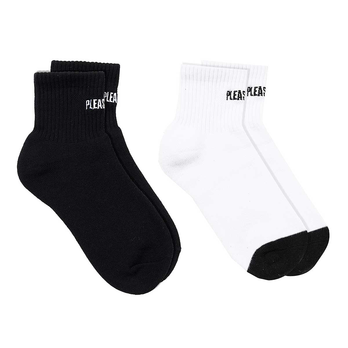 Pleasures Socks - 2 Pack, Black/White