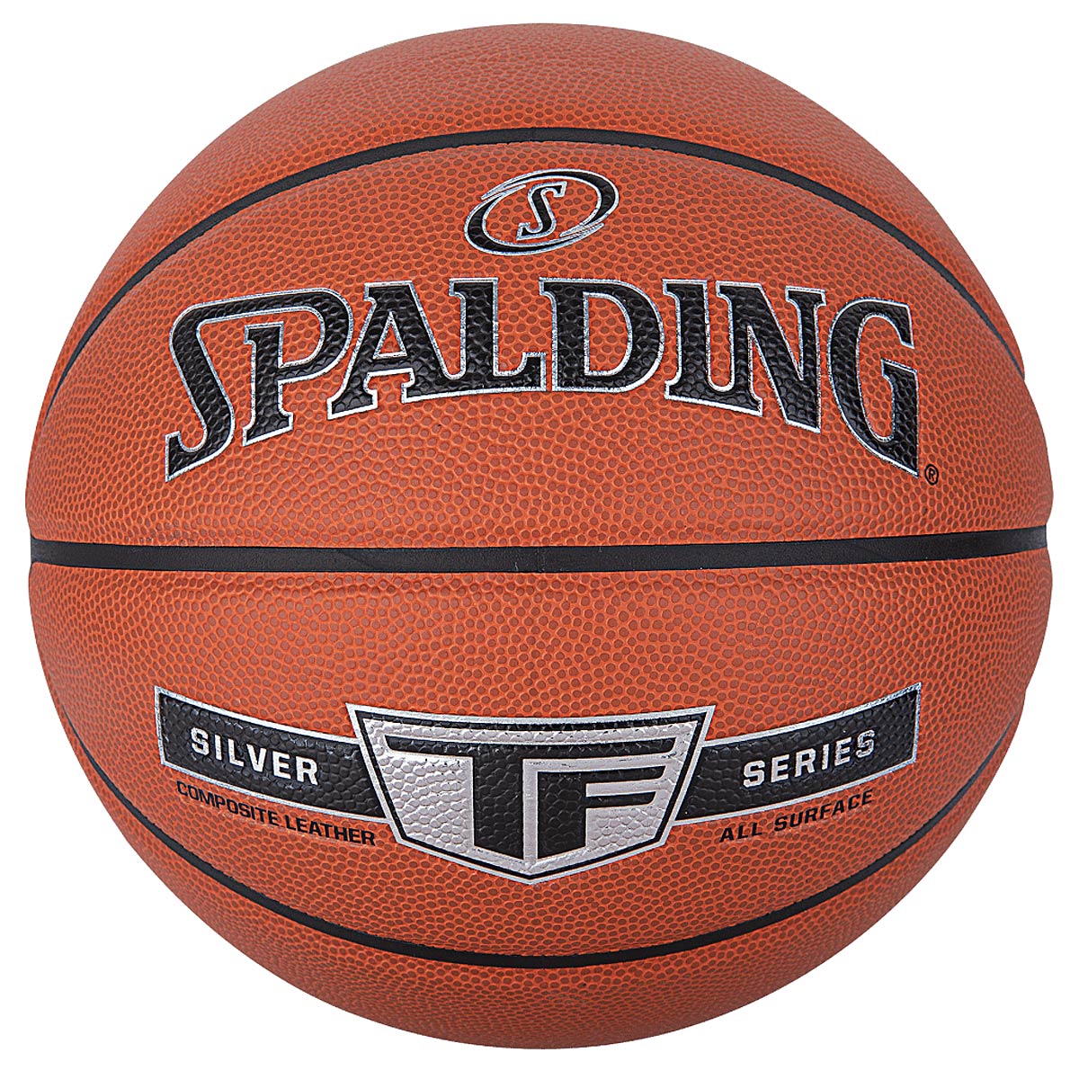 Image of Spalding Tf Silver Sz7 Composite Basketball, Brown