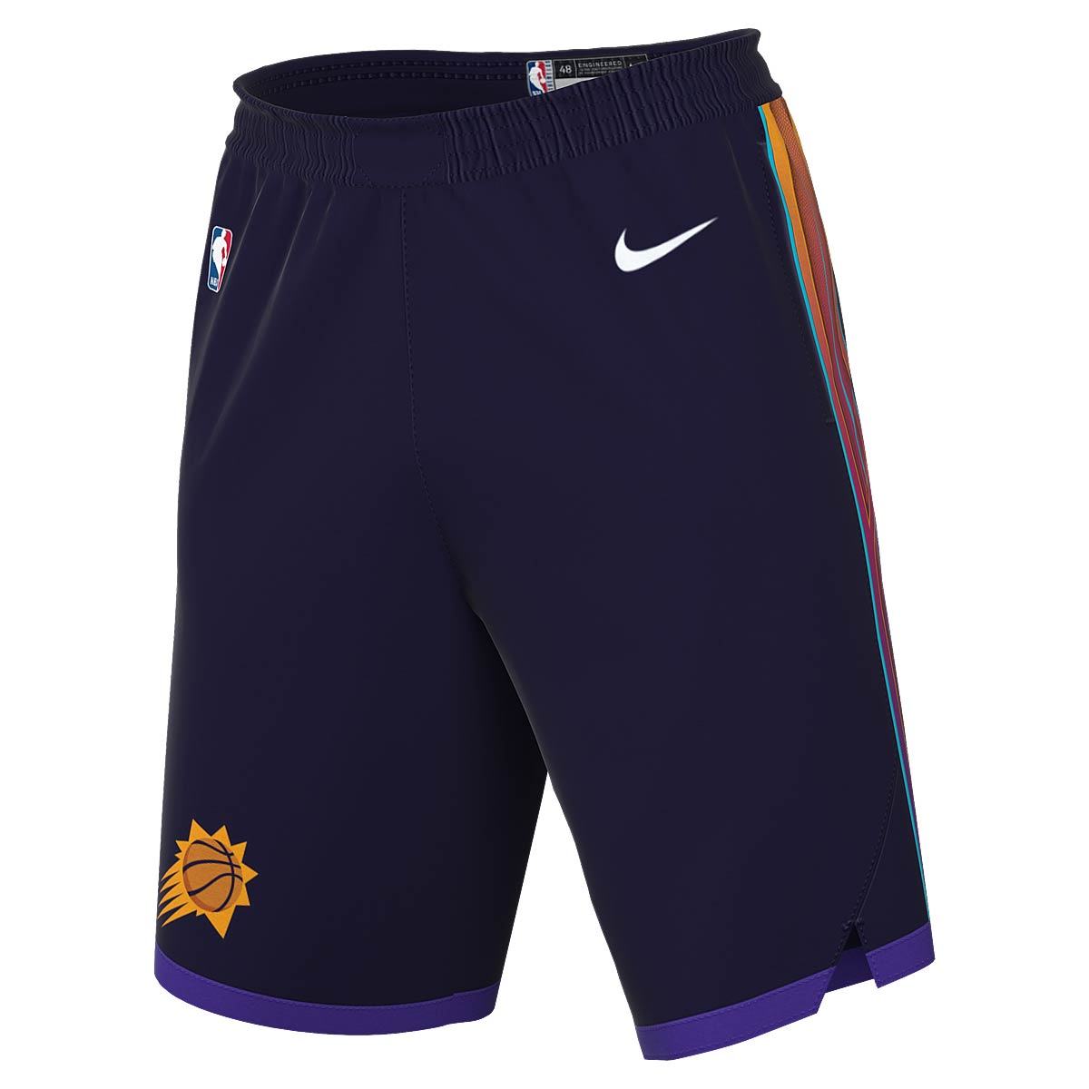Nike NBA Phoenix Suns Dri-fit City Edition Swingman Shorts, Ink/white S