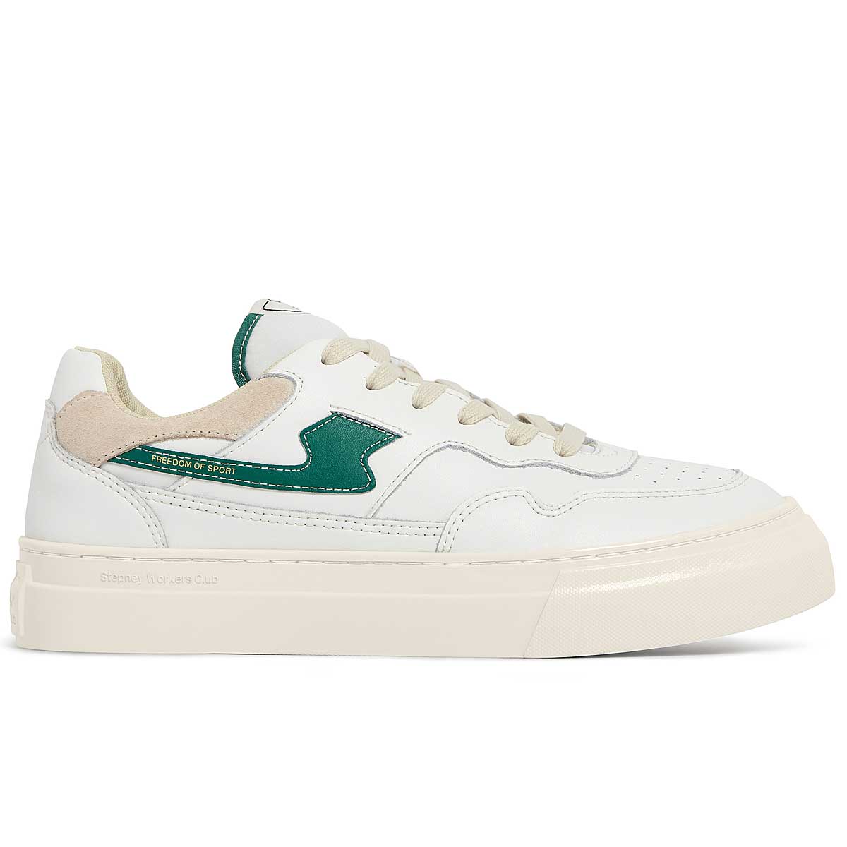 Stepney Workers Club Pearl S-Strike Leather, White/Green