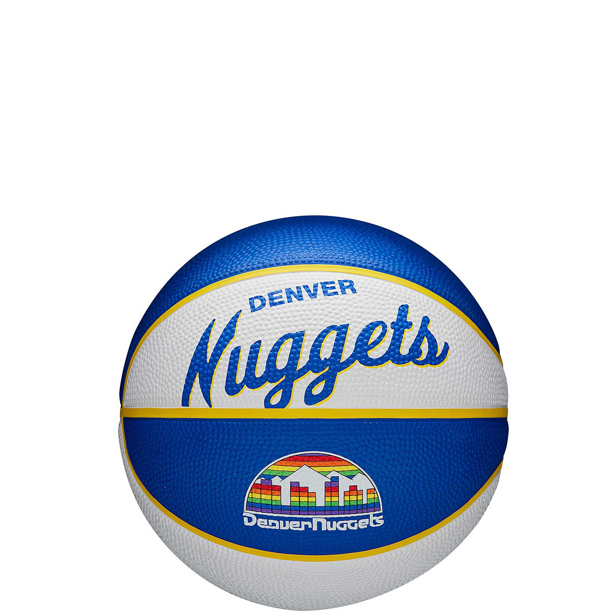 Wilson Nba Denver Nuggets Retro Basketball Mini, Blue