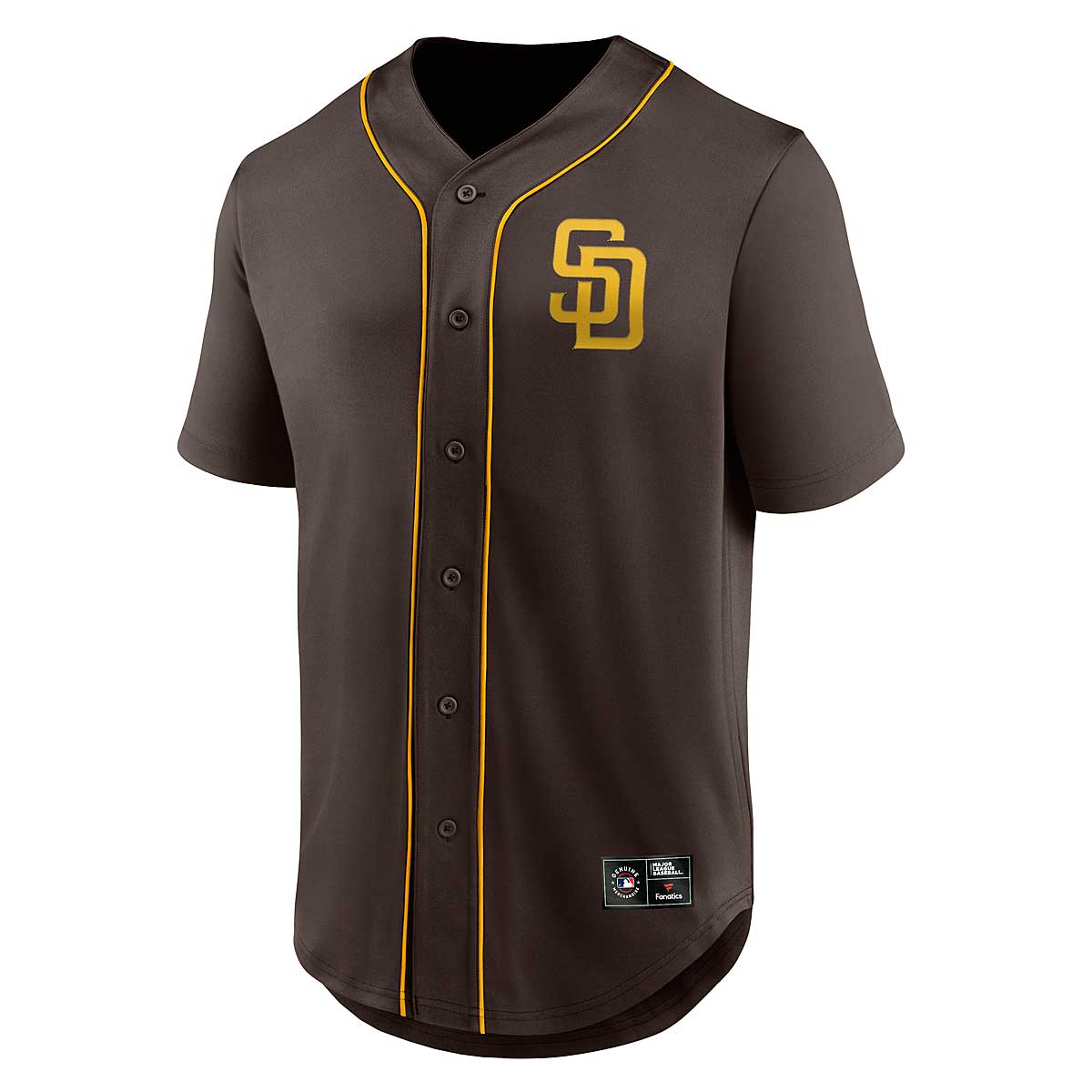 Image of Fanatics MLB San Diego Padres Foundation Jersey, Brown/yellow Gold