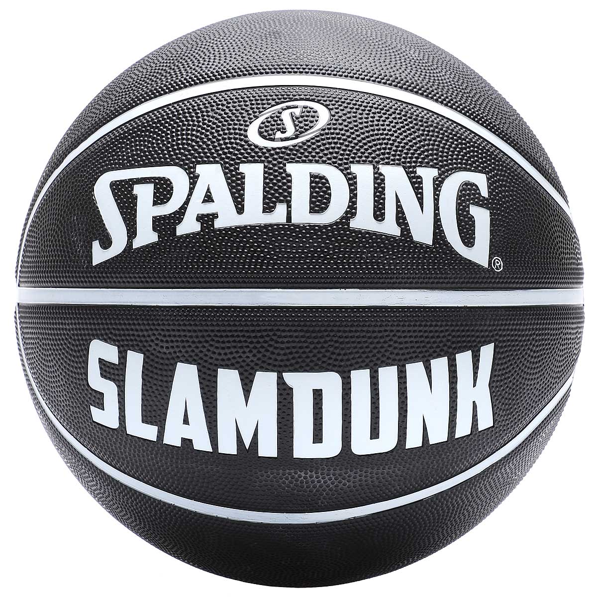 Spalding Slam Dunk Outdoor Basketball, Noir / Noir / Blanc 7