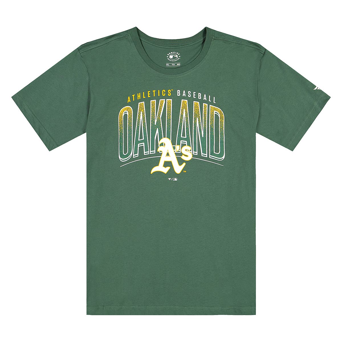Image of Fanatics MLB Oakland Athletics Crew T-shirt, Dark Green