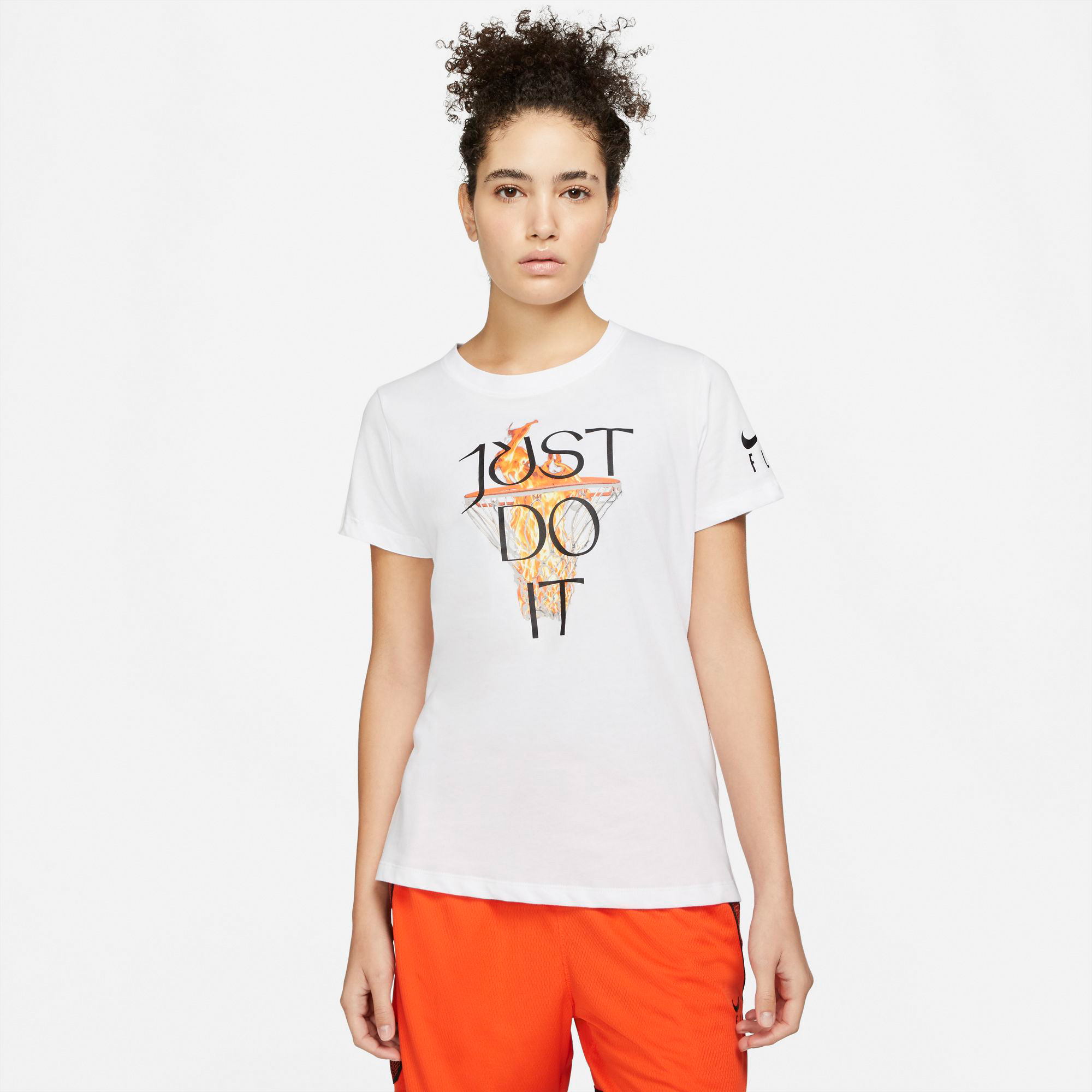 Nike W Dri-Fit Hbr T-Shirt, White
