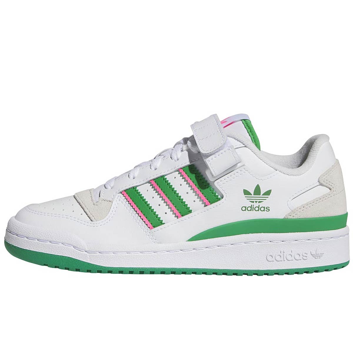 Image of Adidas Forum Low W, White/green/pink