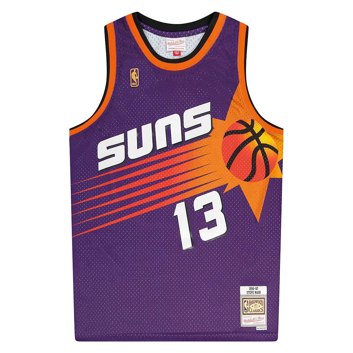 Mitchell And Ness Nba Phoenix Suns 1996-97 Steve Nash Swingman Jersey, Purple