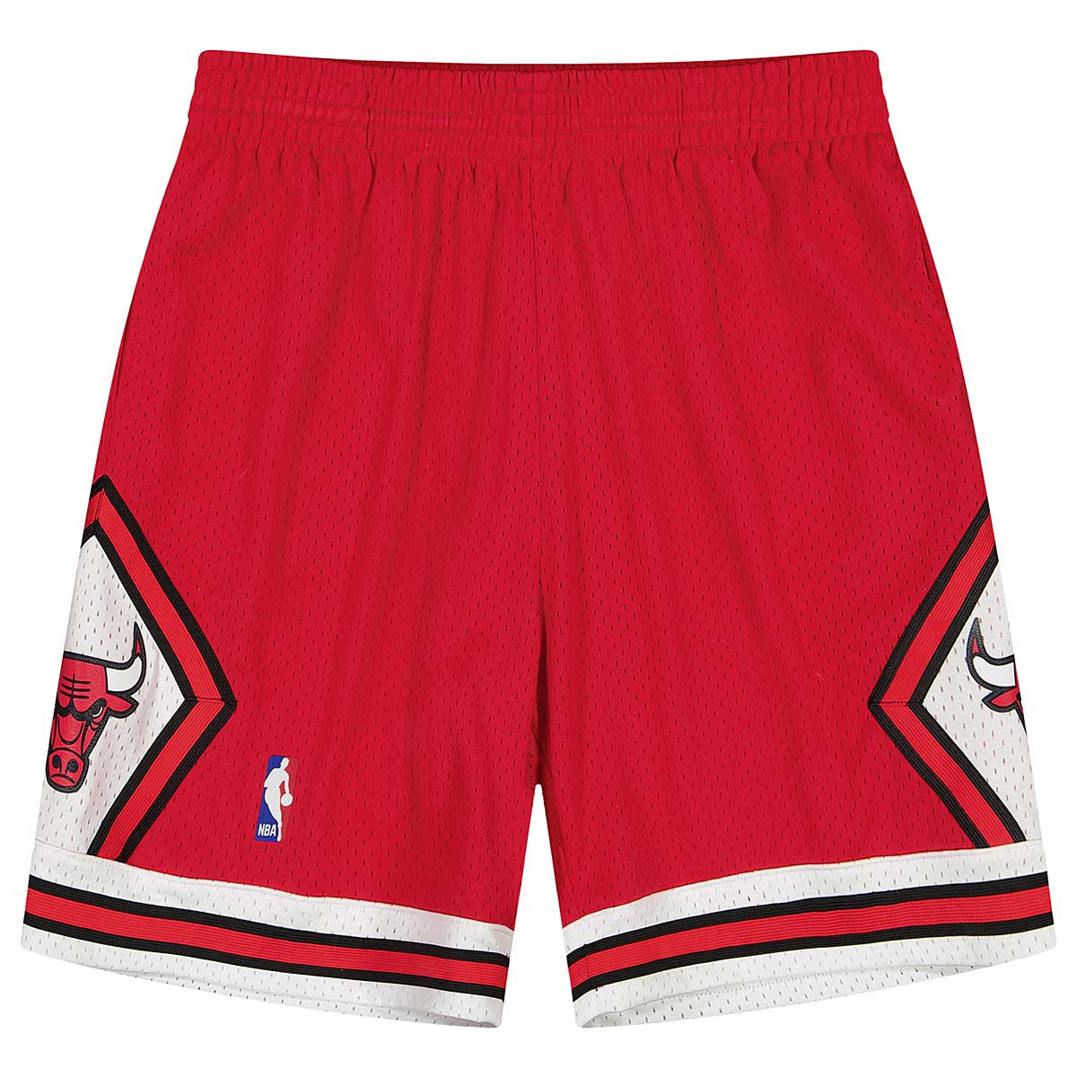 Image of Mitchell And Ness NBA Chicago Bulls 1997-98 Swingman Shorts, Scarlet