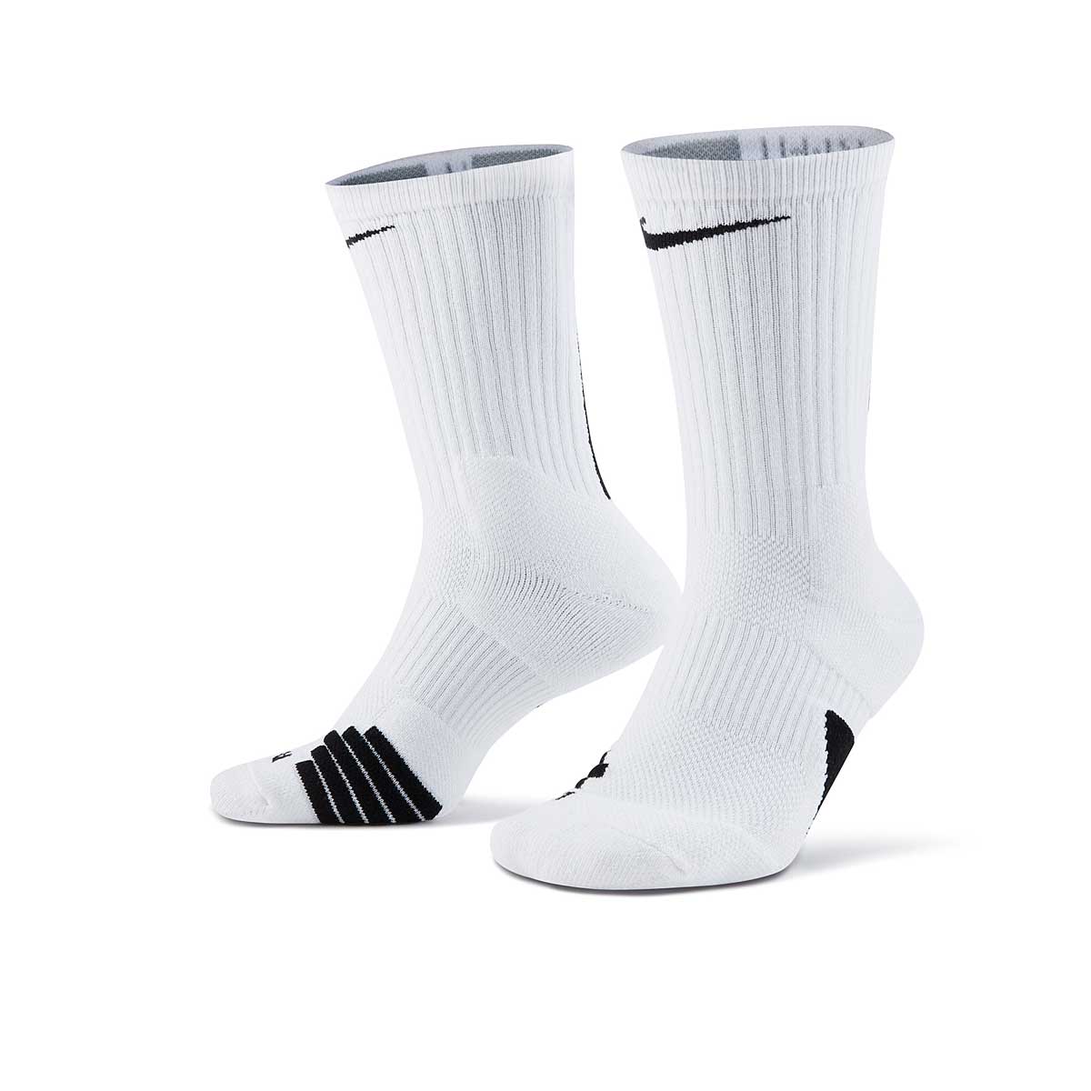 Image of Nike Elite Crew Socks, White/black/(black)