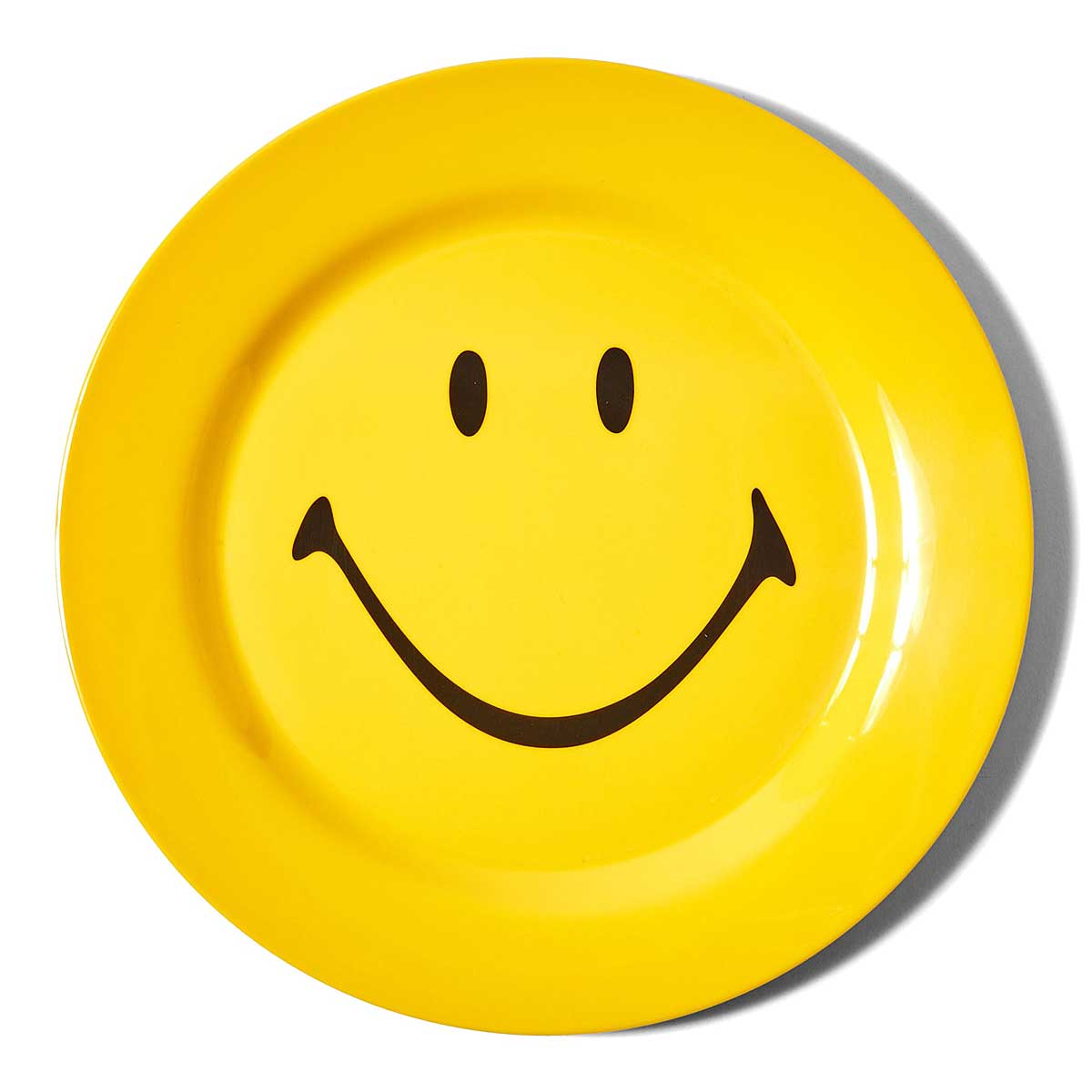 Market Smiley Plate 4 Piece Set, Yellow