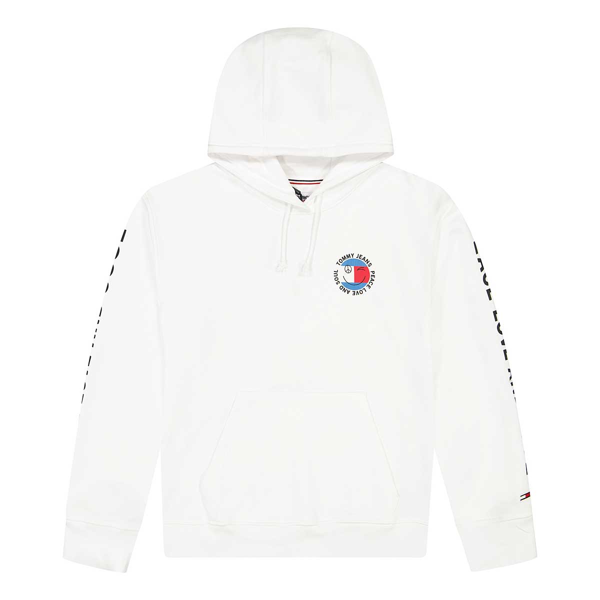 Tommy Jeans Oversized Peace Smiley Hoody Women, White