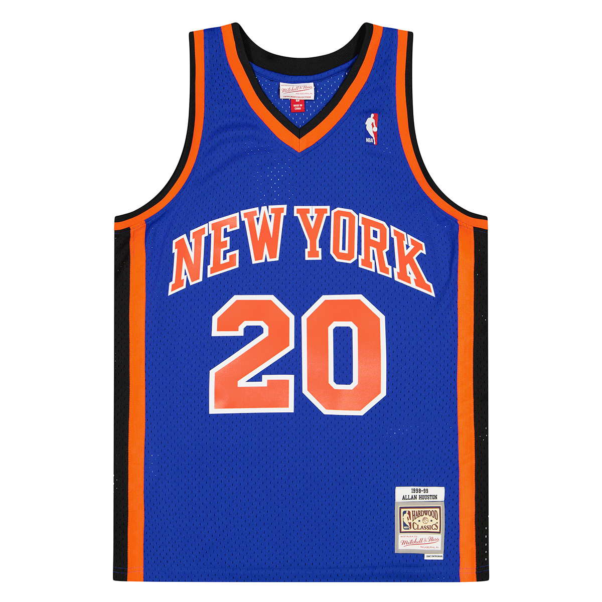 Mitchell And Ness Nba Swingman Jersey New York Knicks 1998 - Allan Houston, Royal/Red